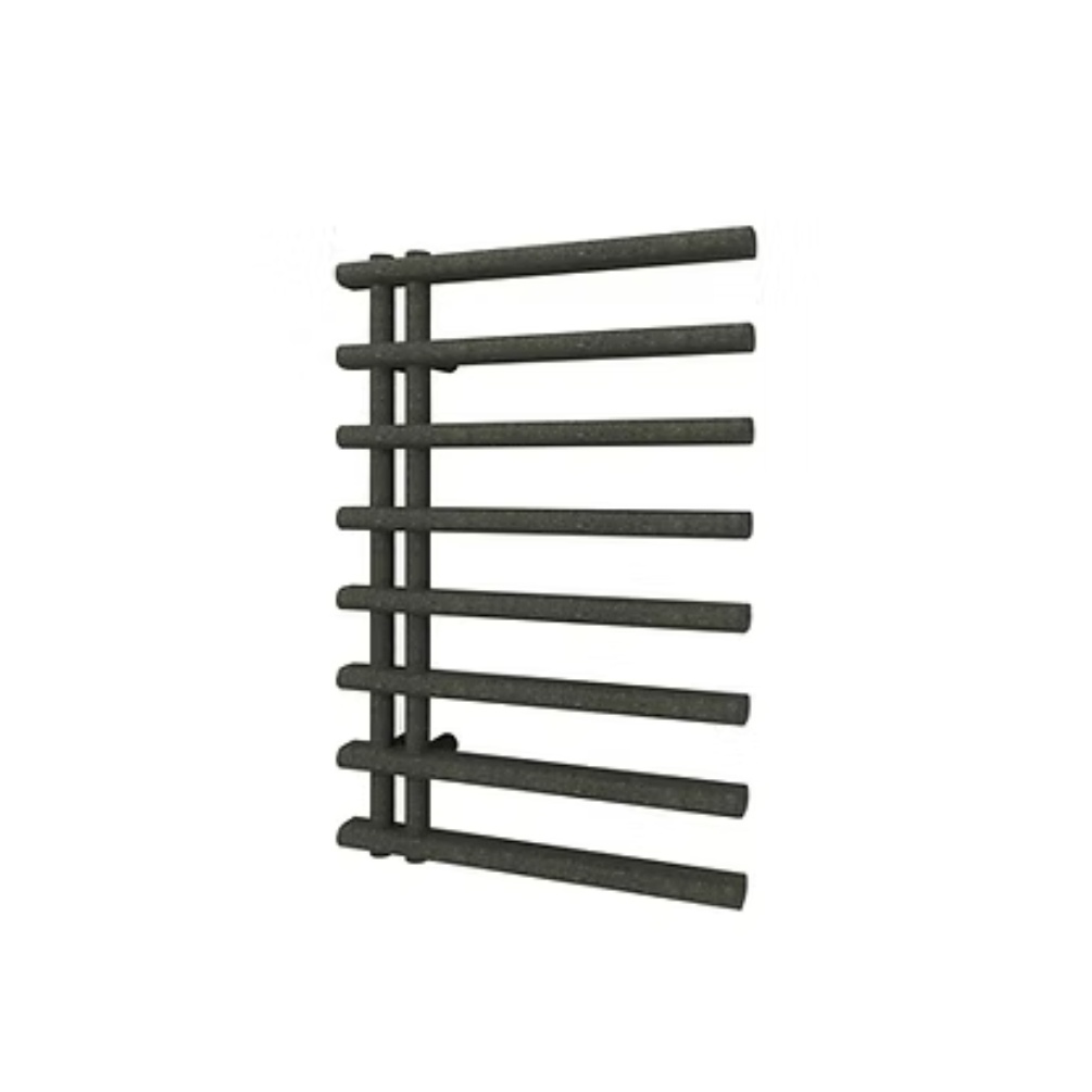 Product cut out image of the Radox Linx 750mm x 500mm Black Pearl Heated Towel Radiator